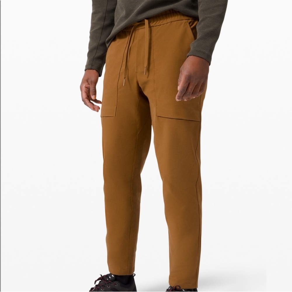 Lululemon Bowline Elastic Waist Pant Men’s Size Medium burnt caramel
